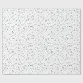 Geometrisch landschap van boslijnen cadeaupapier (Vlak)