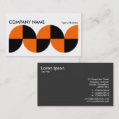 Geometrisch lang horizontaal v014 visitekaartje (Voorkant / Achterkant)