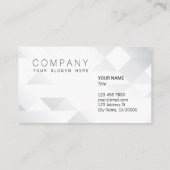 Geometrisch lichtgrijs Visitekaartje (Achterkant)