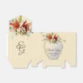 Geometrisch Lijst met tropische lilies Bedankdoosjes (Uitgevouwen)