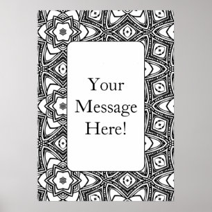 Geometrisch Lijst van het Patroon Volwassen het Kl Poster