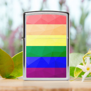 Geometrisch maaspatroon LGBT-vlag regenbooglijnen
