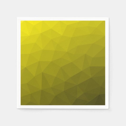 Geometrisch maaspatroon met geel donkerombre gradi servet (Voorkant)