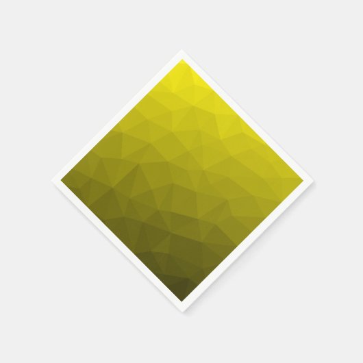 Geometrisch maaspatroon met geel donkerombre gradi servet (Hoek)