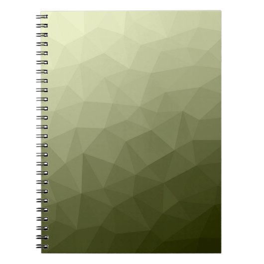 Geometrisch maaspatroon van de lichte groene gradi notitieboek (Voorkant)