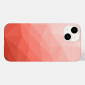 Geometrisch maasvormpatroon koraal roos Case-Mate iPhone case (Achterkant (horizontaal))