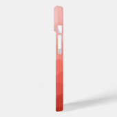 Geometrisch maasvormpatroon koraal roos Case-Mate iPhone case (Achterkant / Links)