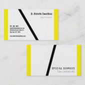 Geometrisch met geel visitekaartje (Voorkant / Achterkant)