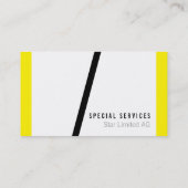 Geometrisch met geel visitekaartje (Achterkant)