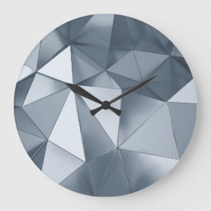 Geometrisch metaal: driedimensionaal patroon grote klok