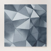 Geometrisch metaal: driedimensionaal patroon legpuzzel (Horizontaal)