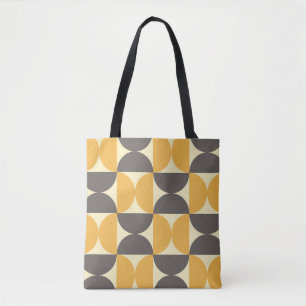 Geometrisch, midden-eeuw modern stijlpatroon. draagtas