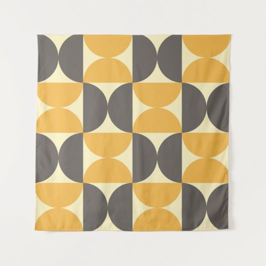 Geometrisch, midden-eeuw modern stijlpatroon. wandkleed (Voorkant (horizontaal))