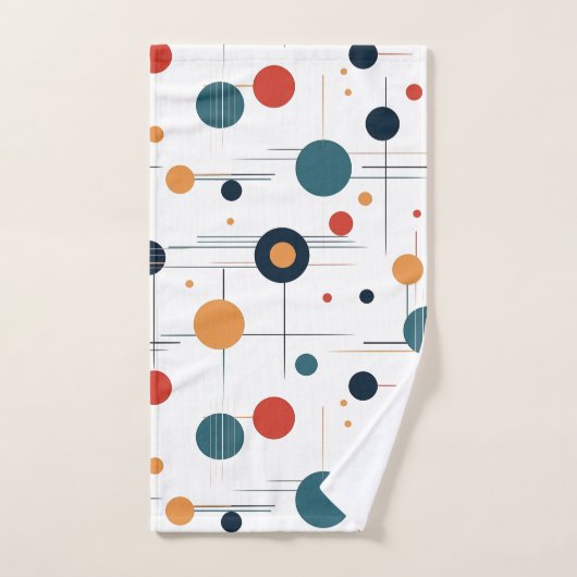 Geometrisch middenpatroon bad handdoek (Handdoek)