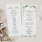 Geometrisch minimalistisch eucalyptus huwelijkspro programma