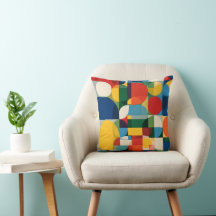 Geometrisch Minimalistische Blokpatroon Worp Kusse