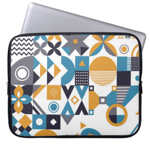 Geometrisch minimumpatroon. Abstract ontwerp Laptop Sleeve