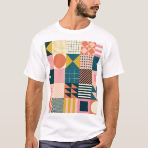 Geometrisch Modern Abstract: kleurrijk ontwerp T-shirt