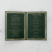 Geometrisch modern bos groen goud Programma (Binnen)
