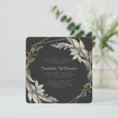 Geometrisch modern gebladerte eerste communie kaart (Staand voorkant)