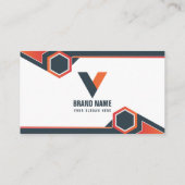 Geometrisch Modern Visitekaartje (Achterkant)