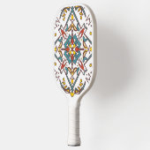 geometrisch mozaïek, Mandala-Patroon Pickleball Paddle (Links)