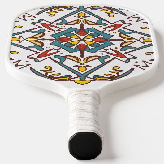 geometrisch mozaïek, Mandala-Patroon Pickleball Paddle (Laagn)