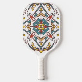 geometrisch mozaïek, Mandala-Patroon Pickleball Paddle (Voorkant)