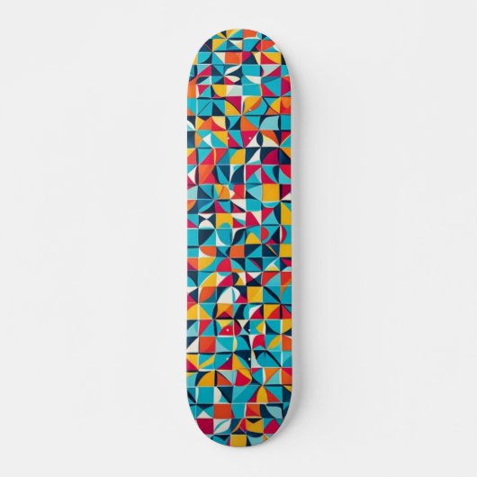 Geometrisch mozaïek patroon skateboard (Voorkant)