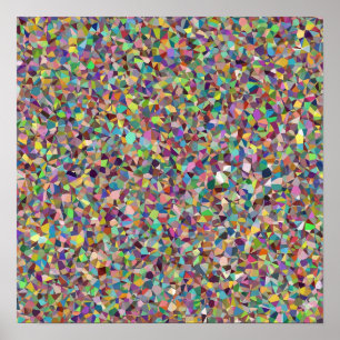 Geometrisch mozaïek poster