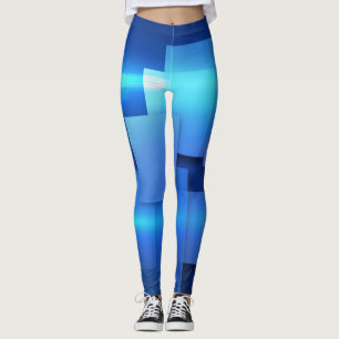 Geometrisch Mozaïek Vierkante Doos Ontwerp Leggings