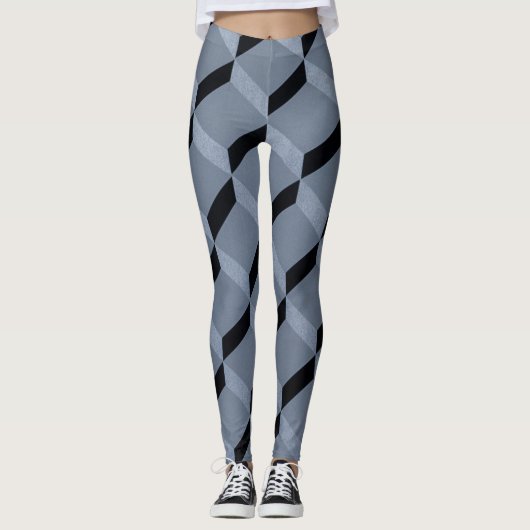 Geometrisch mozaïekontwerp leggings (Voorkant)