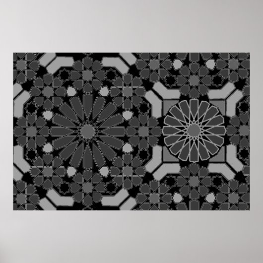 Geometrisch mozaïekontwerp poster (Voorkant)