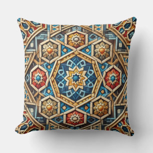 geometrisch mozaïekpatroon kussen