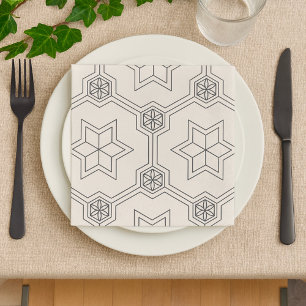 Geometrisch naaamless Pattern Napkins Servet