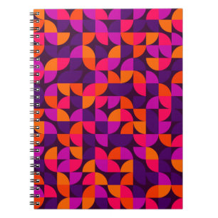 Geometrisch naadloos patroon. Abstract vinta Notitieboek