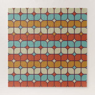Geometrisch naadloos patroon,  stijl. legpuzzel