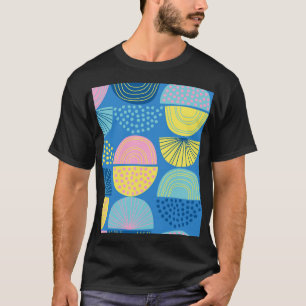 Geometrisch Noords: Abstracte achtergrond. T-shirt