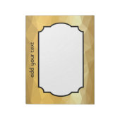 Geometrisch notitieblok met metaalgoud (Gedraaid)