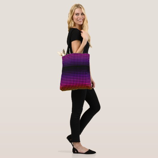 Geometrisch Ombre Sunset Pattern Tas (Op model)