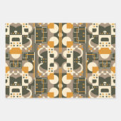 Geometrisch omhullingspapier met moderne retro Ear Inpakpapier Vel (Voorkant 2)