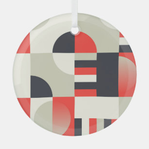 geometrisch ontwerp: abstracte vormachtergrond glas ornament