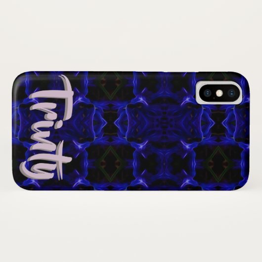 Geometrisch ontwerp, babyblauwe-celenkast Case-Mate iPhone case (Achterkant (horizontaal))