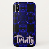 Geometrisch ontwerp, babyblauwe-celenkast Case-Mate iPhone case (Achterkant)