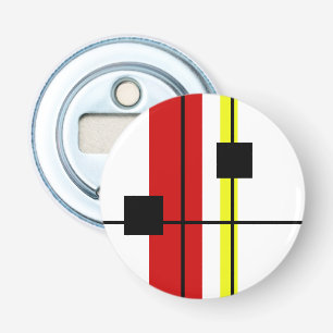 Geometrisch ontwerp button flesopener