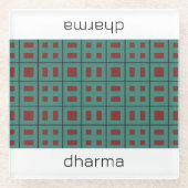 Geometrisch ontwerp glas Onderzetter (Voorkant)