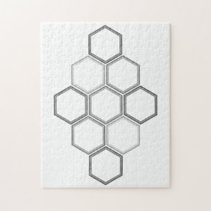 Geometrisch ontwerp, hexagon Patroon Puzzle Legpuzzel