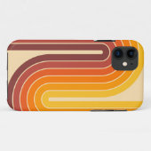Geometrisch ontwerp in retro- stijl Case-Mate iPhone case (Achterkant (horizontaal))