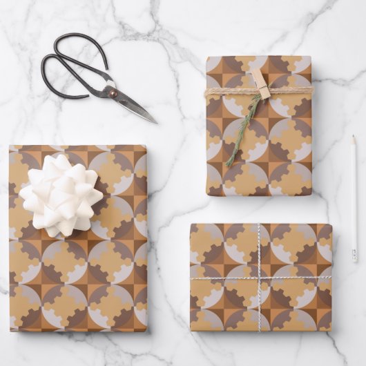 GEOMETRISCH ONTWERP. INPAKPAPIER VEL (Voorkant)