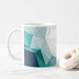 Geometrisch ontwerp koffiemok